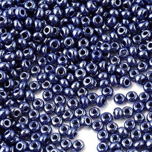 

Чешский бисер Preciosa 10/0 № 38070, перламутровый сизый, 50 грамм