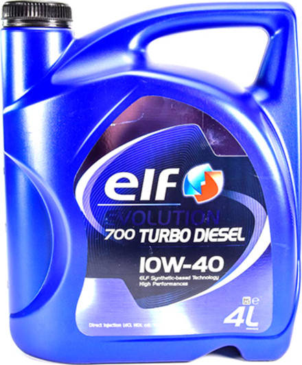 

Моторное масло Elf Evolution 700 Turbo Diesel 10W-40 4л (194862) ORG 194862