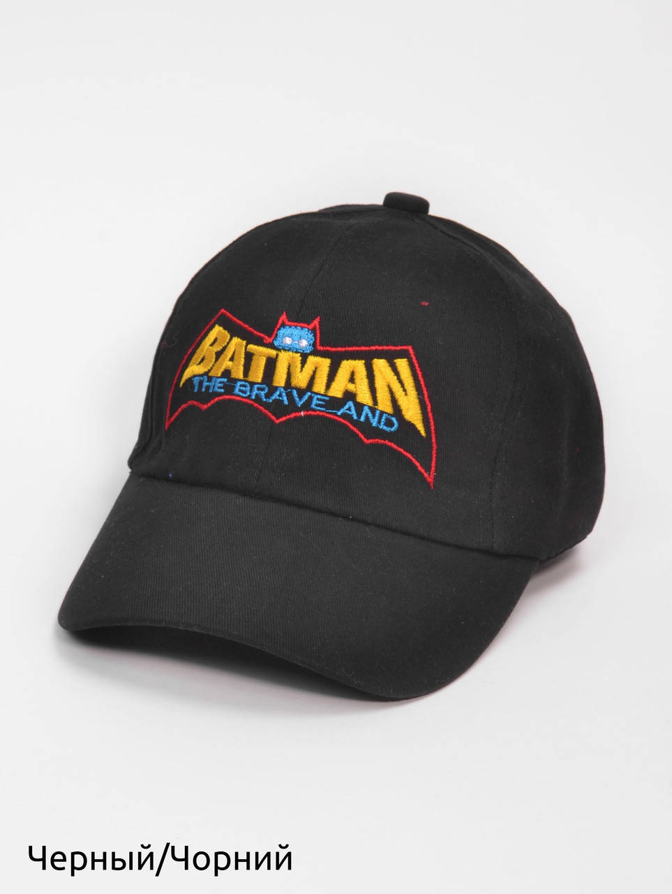 

Черная Бейсболка детская для мальчика Batman
