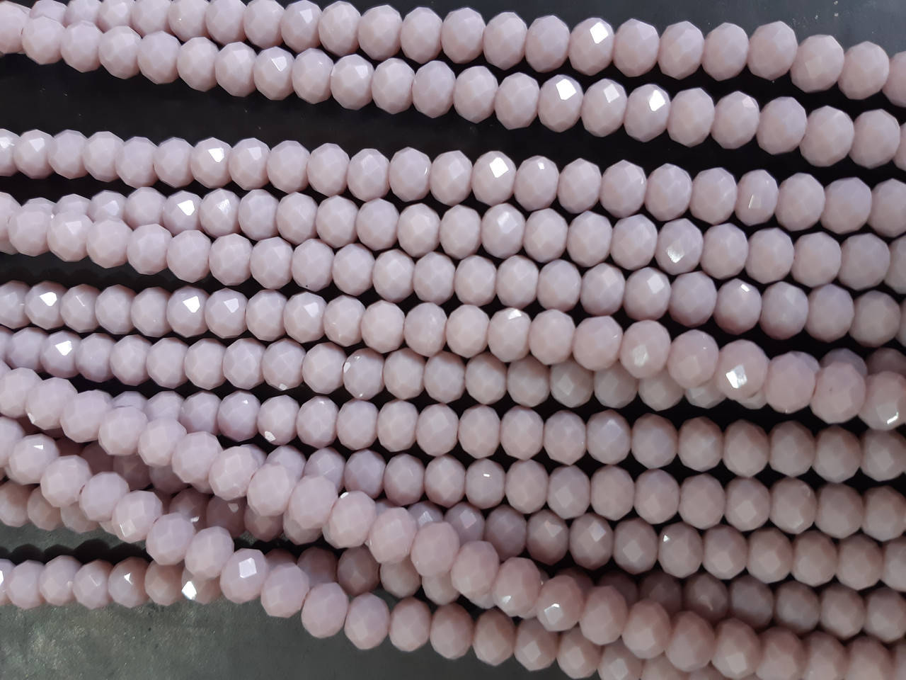 

Бусины "рондель" стекло d-6x5мм(+-) L-45см(+-)