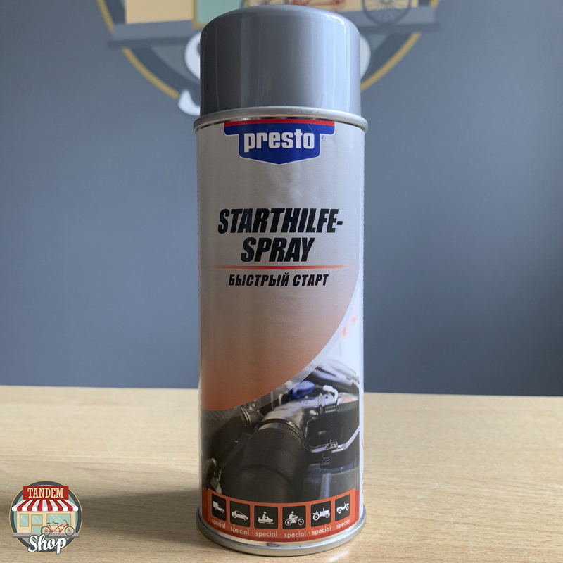 

Быстрый старт для запуска двигателя Presto Starthilfe-Spray, 400 мл Аэрозоль