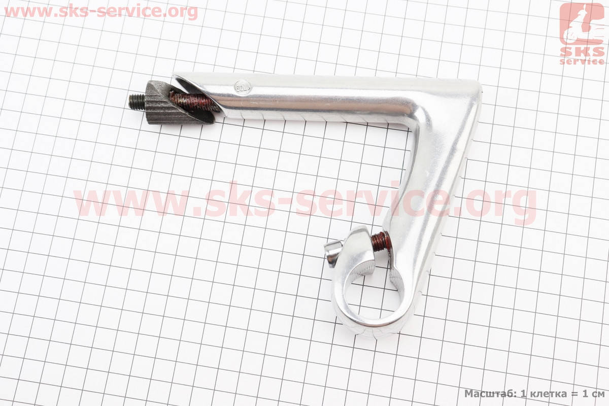 

Вынос руля ШОССЕ 22,2x25,4х100мм, наклон вниз 30°, алюминиевый, KL-100