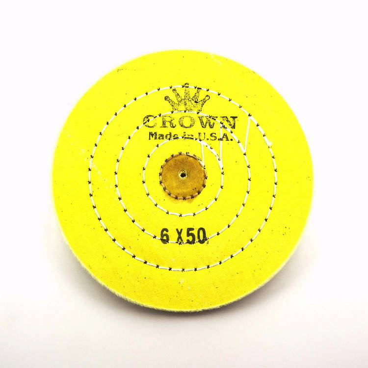 

Круг муслиновый CROWN 150 мм 6х50 желтый