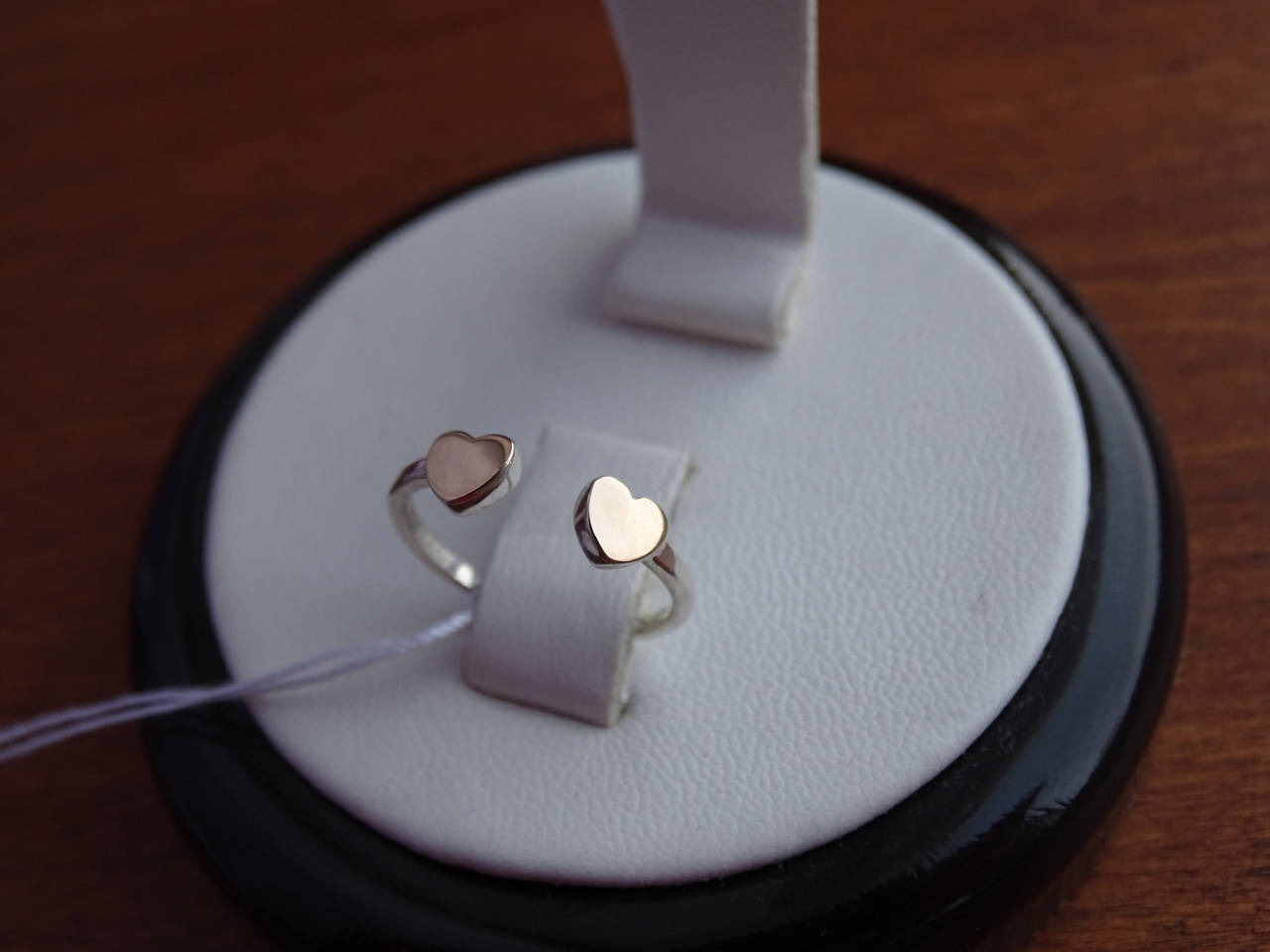 

Стильное фаланговое кольцо с золотой пластиной Серебряное кольцо на фалангу