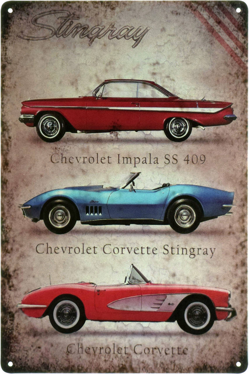 

Металлическая табличка "Chevrolet (Stingray)" (ms-00606)