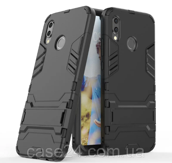 

PC + TPU чехол Metal armor для Honor 9X (6 цветов) черный