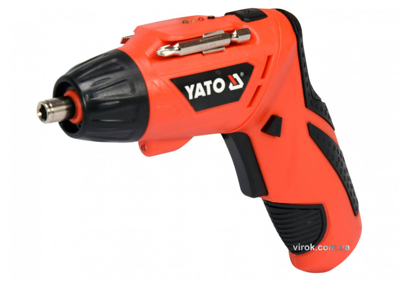 

Отвертка аккумуляторная YATO Li-Ion 3.6 В 1.3 Ач 3 Нм YT-82760