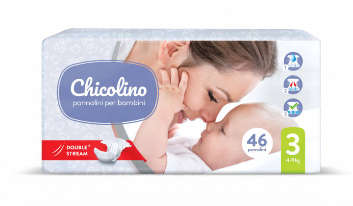 

Детские подгузники Chicolino 3 (4-9 кг) 46 шт.