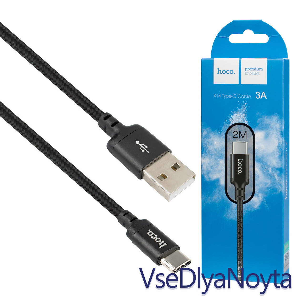 

Кабель HOCO X14 Times Speed для Type-C , черный , 2м