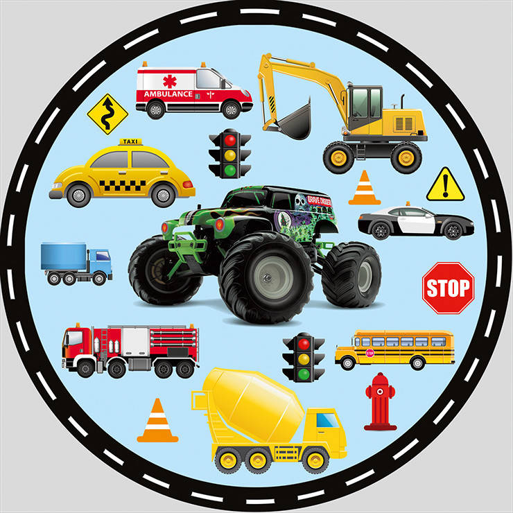 

Тарелки Транспорт , машинки 10шт. в уп.