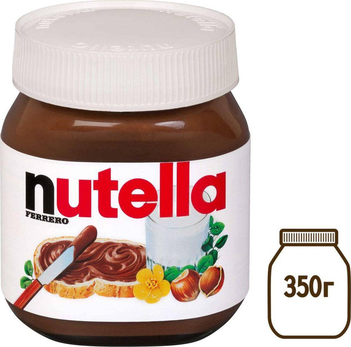 

Шоколадная паста Nutella 350 грамм в стеклянной банке