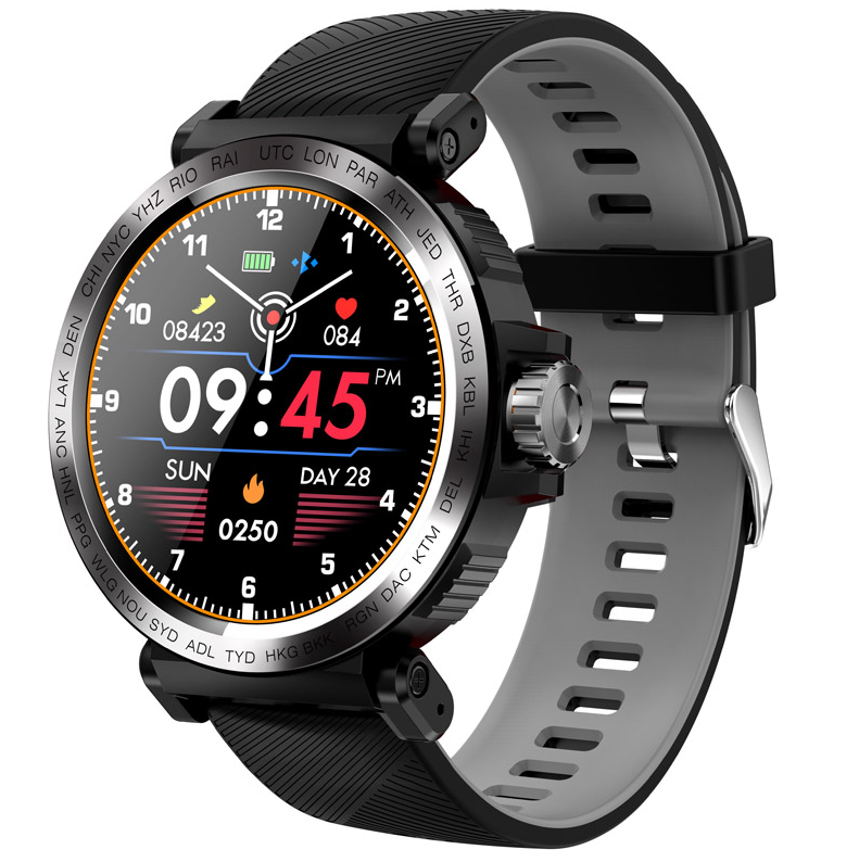 

Мужские сенсорные умные смарт наручные часы Smart Watch RS-17BG фитнес браслет трекер. Розумний смарт годинник