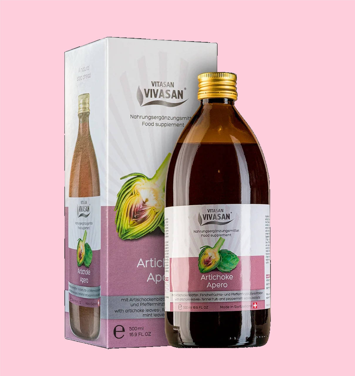 

Напиток АРТИШОК горький 500мл, Artichoke bitter Vivasan/Швейцария