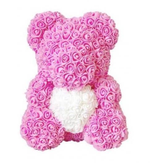 

Мишка из роз с сердечком Teddy Love (40 см)