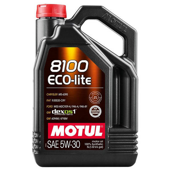 

Motul 8100 Eco-lite SAE 5W-30 Синтетическое моторное масло (839551/108214) 5л