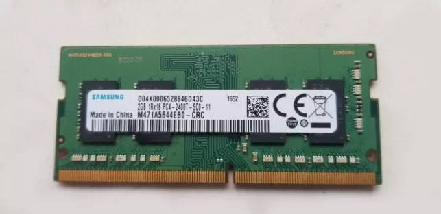 

Оперативная память для ноутбука SO-DIMM DDR4 2GB PC4-19200 2400MHz бу