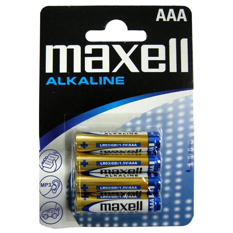 

Батарейка LR03 Maxell , 1шт (блистер по 4шт) AAA