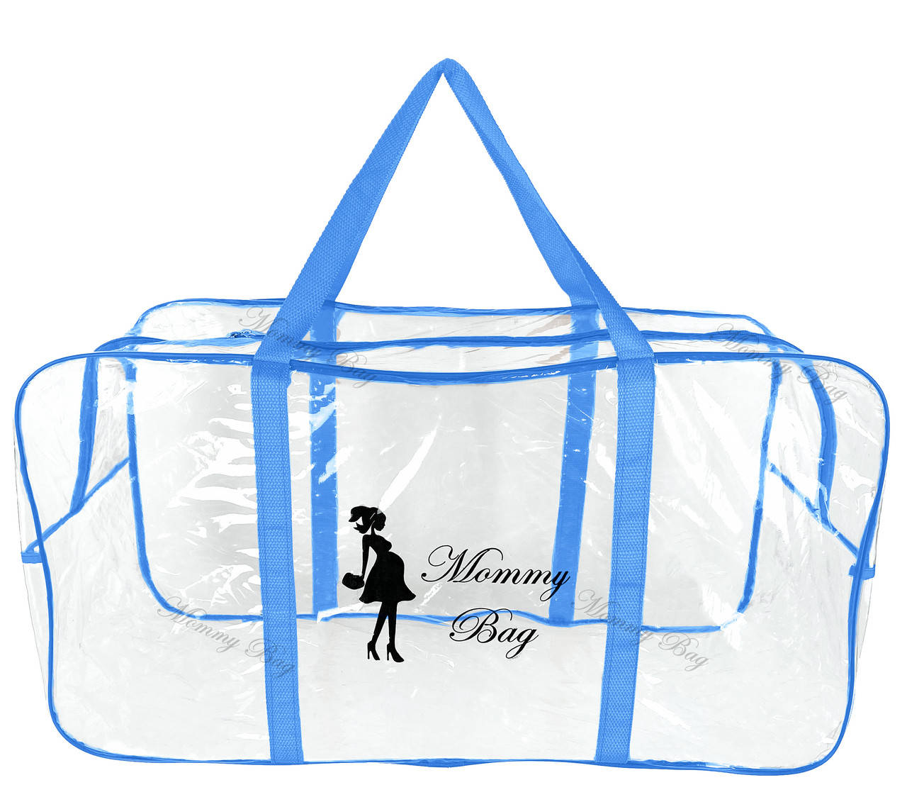 

Сумка прозрачная в роддом Mommy Bag, размер - XL, цвет - Синий