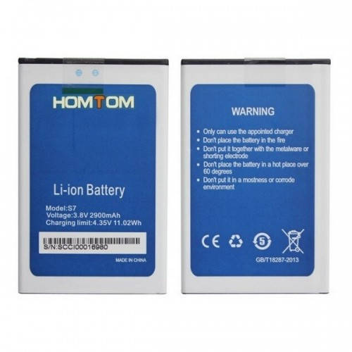 

Аккумулятор для мобильного телефона Doogee (HomTom) S7 (Li-ion 3.8V 2900mAh)