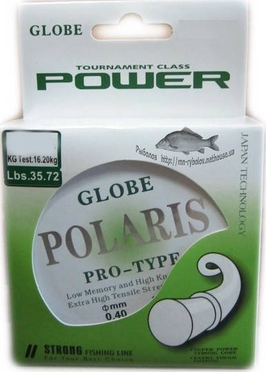 

Леска для рыбалки Globe Polaris, 0,20/30м.