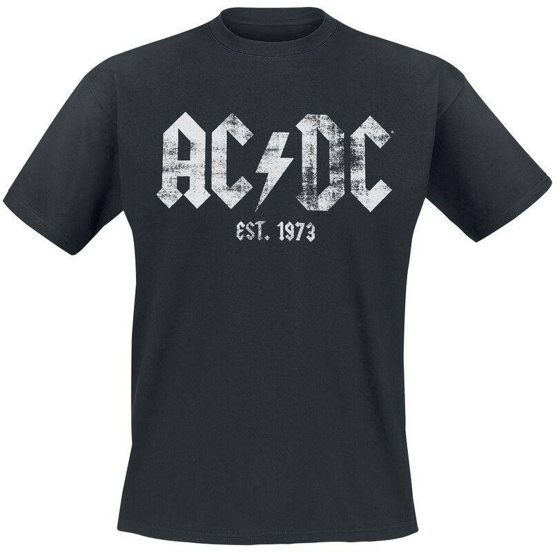 

Футболка черная LOYS рок AC/DC 1973