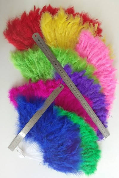 

Веер перьевой, веер для танцев разные цвета