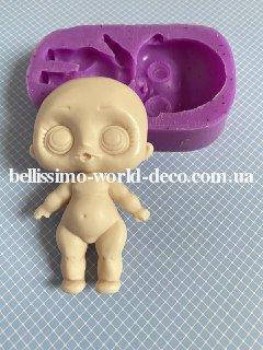 

Силиконовая форма (Молд) для создания Куклы Лол, 7,4смх4,2 см, 1 шт.