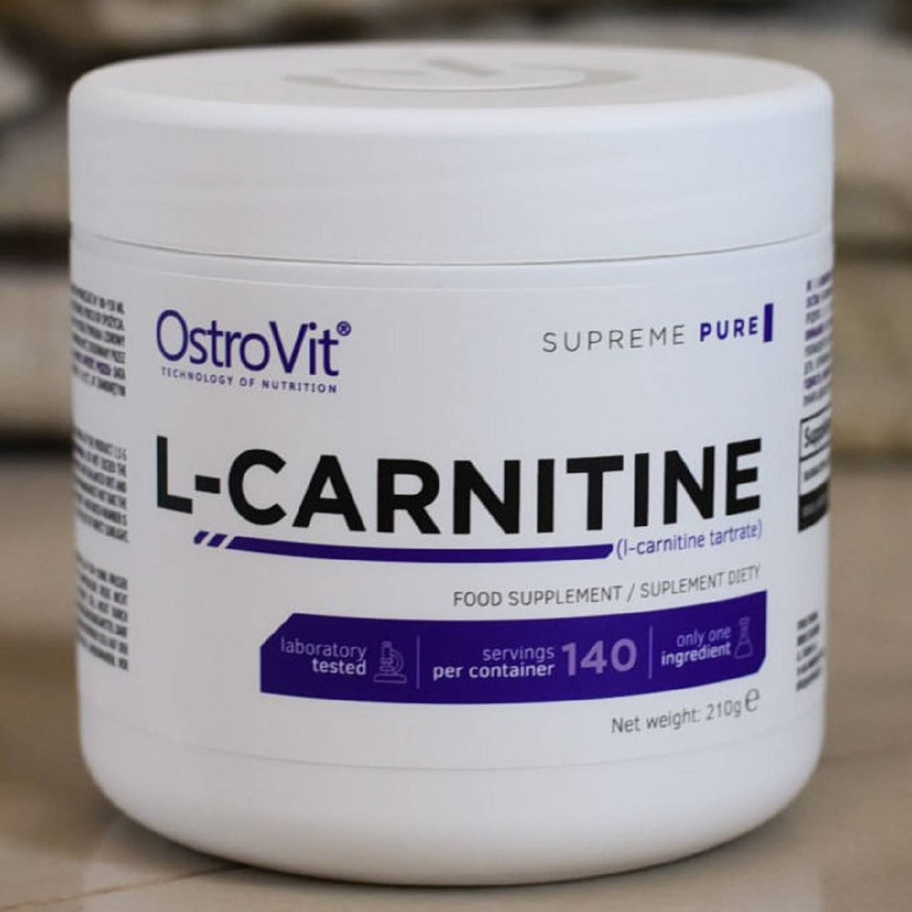 

Л-карнитин OstroVit Carnitine Pure 210 g л-карнитин для похудения, жиросжигатель