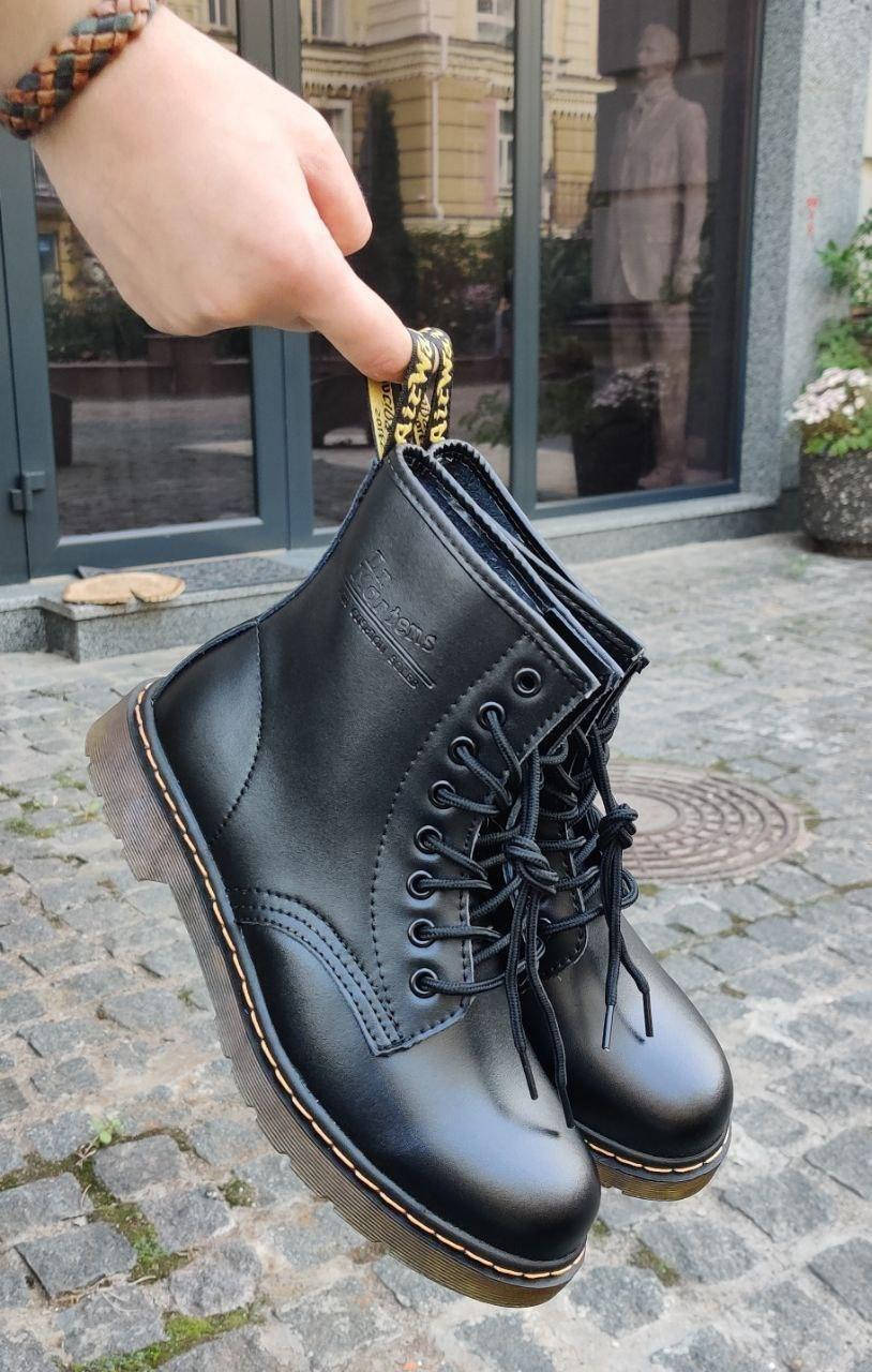 

Ботинки мужские Dr. Martens 1460 BLACK GREASY осень-зима 38, Черный
