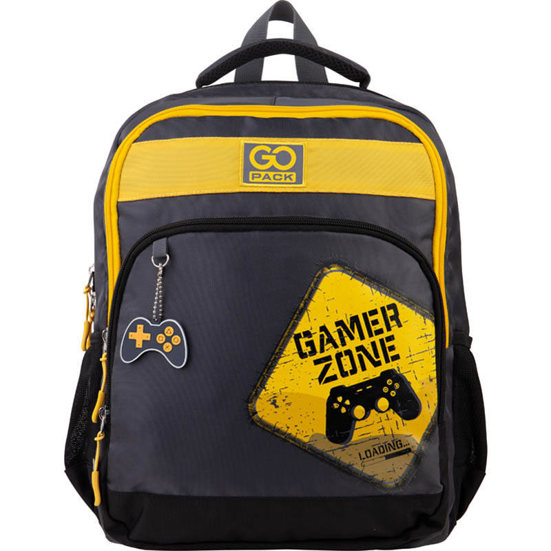 

Рюкзак GoPack Education 113 Game zone GO21-113M-8 450 г 38x28x18 см серый, желтый
