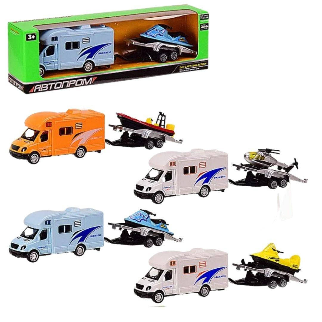 

Машинка Автопром Трейлер с прицепом 7412, 4 вида