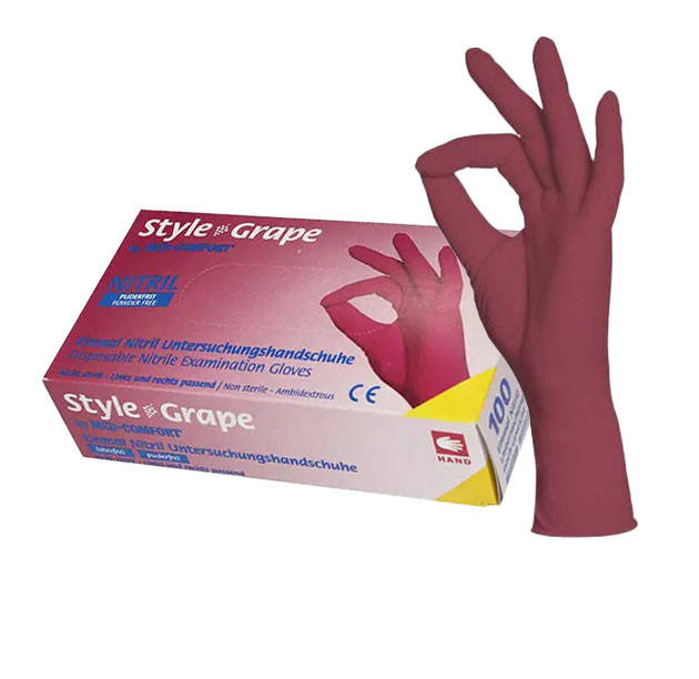 

Перчатки нитриловые Ampri Style Grape  100шт, Разные цвета