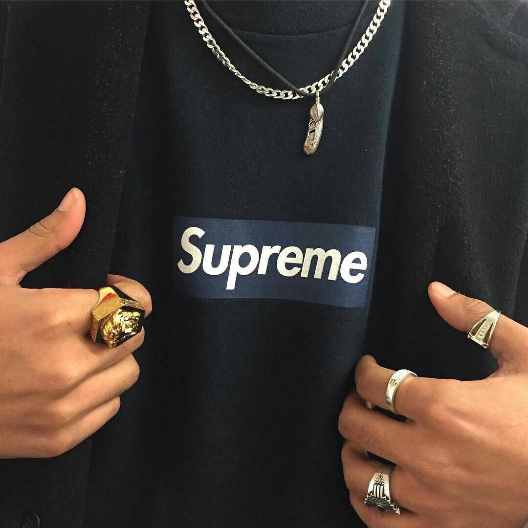 

Футболка Supreme logo Box Black Бирки| L