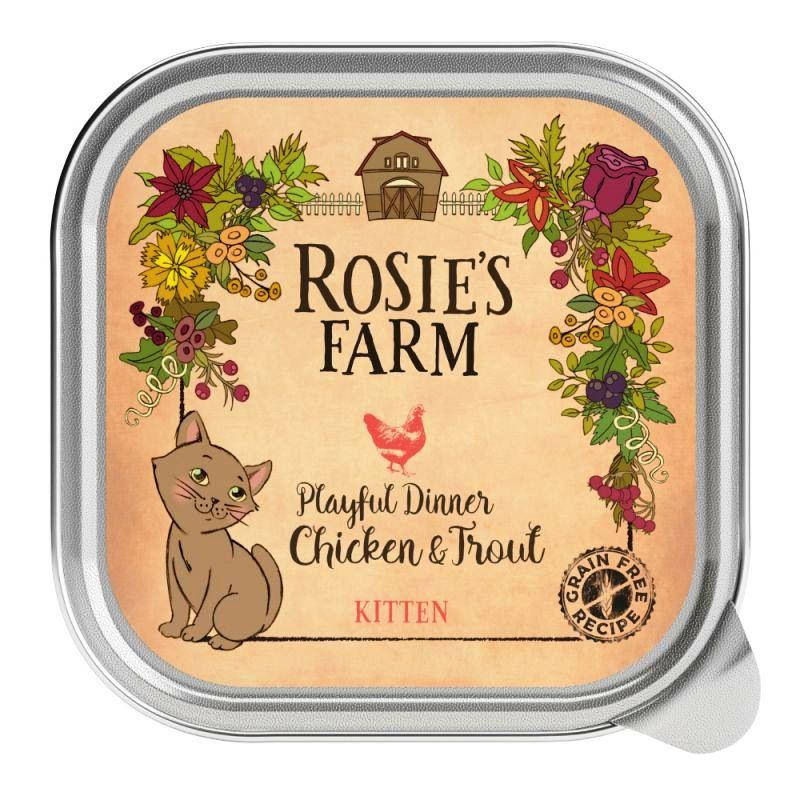 

Влажный корм для котят Rosies Farm Курица и Форель