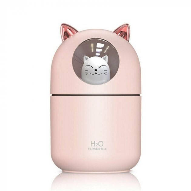 

Увлажнитель воздуха с подсветкой Humidifier H20 8023 кошка розовый