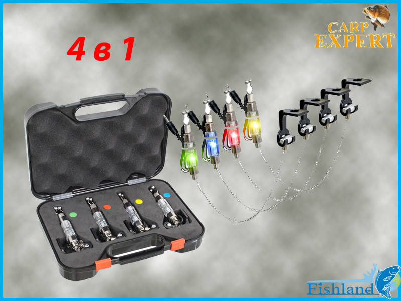 

Набор свингеров Energofish Carp Expert LED 4 с подключением на цепочке