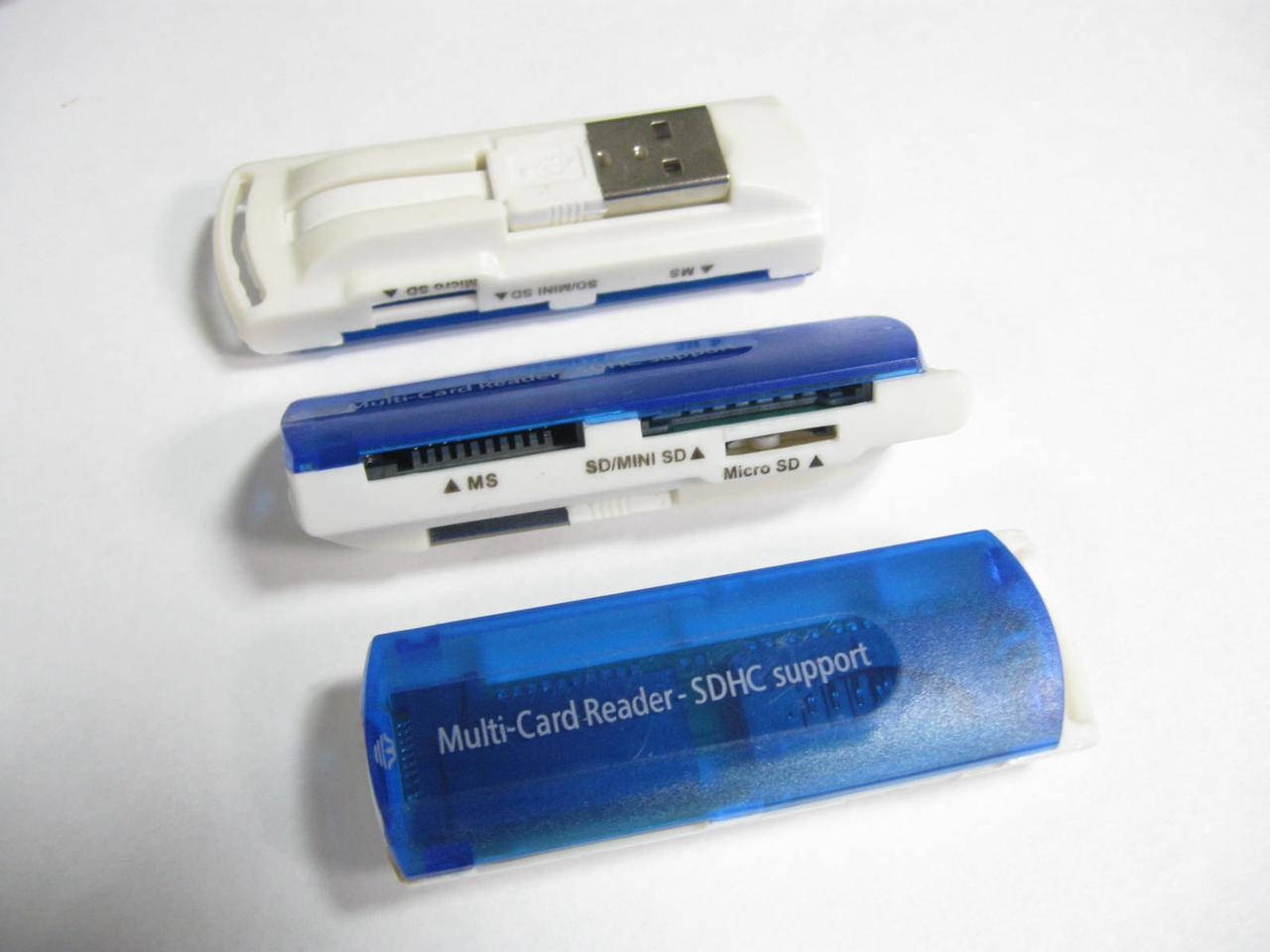 

Картридер универсальный 4в1 MERLION CRD-7 TF/Micro SD, USB2.0, OEM