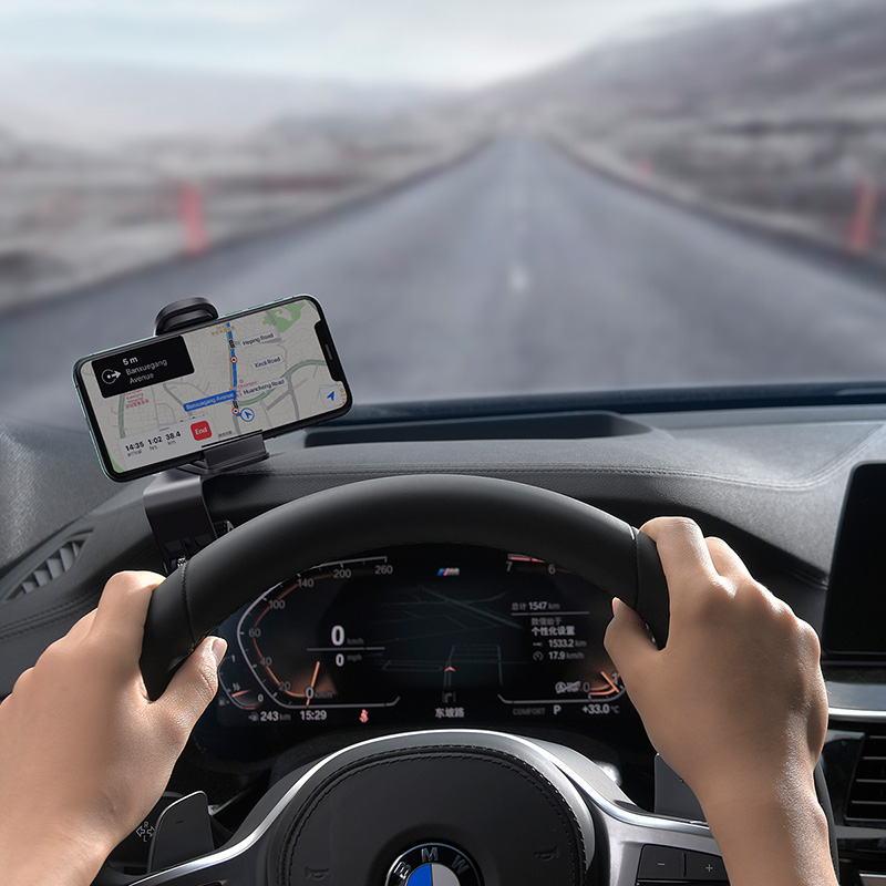 

Автомобильный держатель на панель для телефона BASEUS Big Mouth Pro Car Mount Черный SUDZ-A01