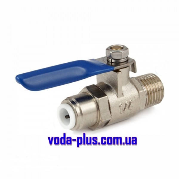 

KP-BV1414-Q - Латунный шаровый кран 1/4" шланг х 1/4" РН