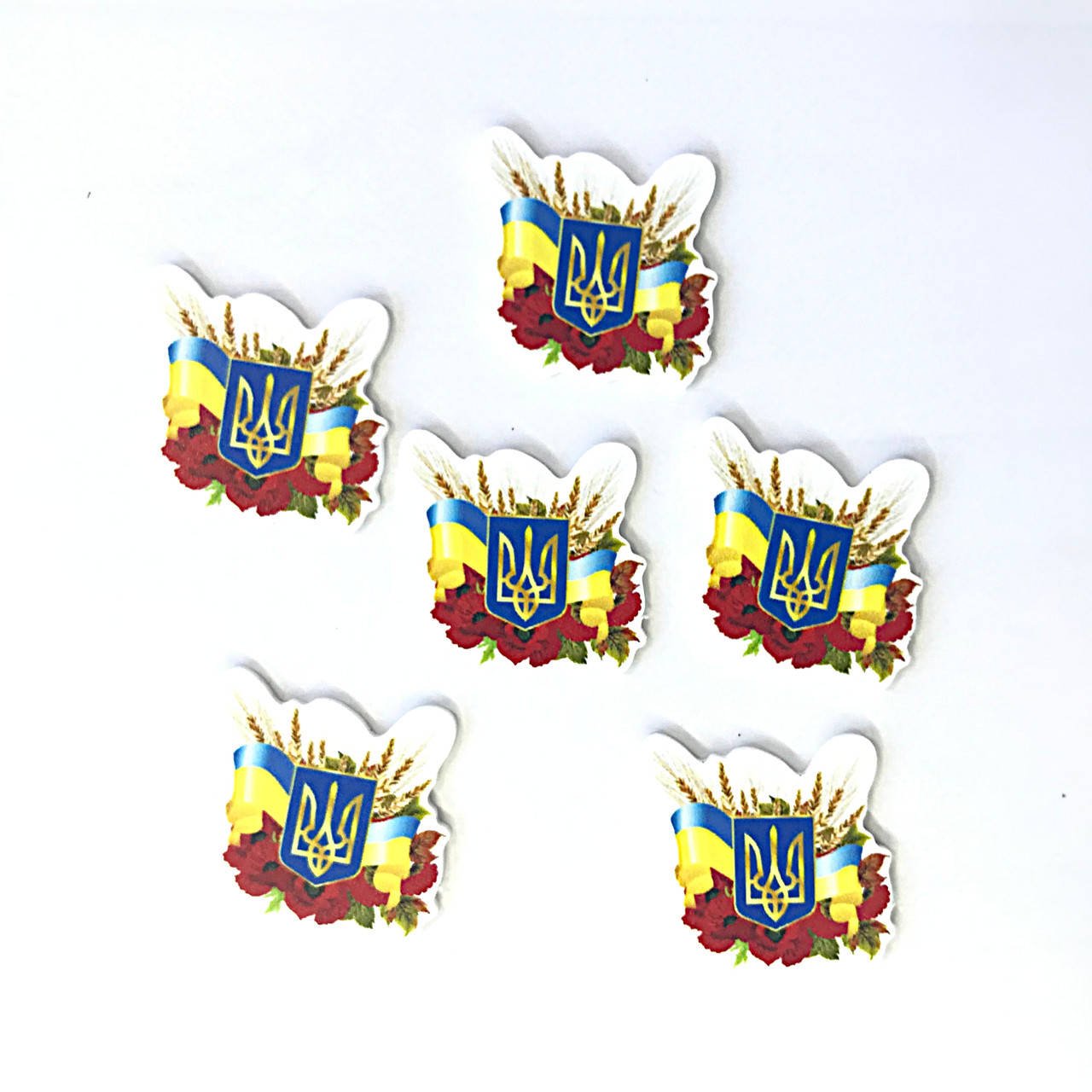 

Серединка "Герб,мак и колоски", 4х4 см, матовая