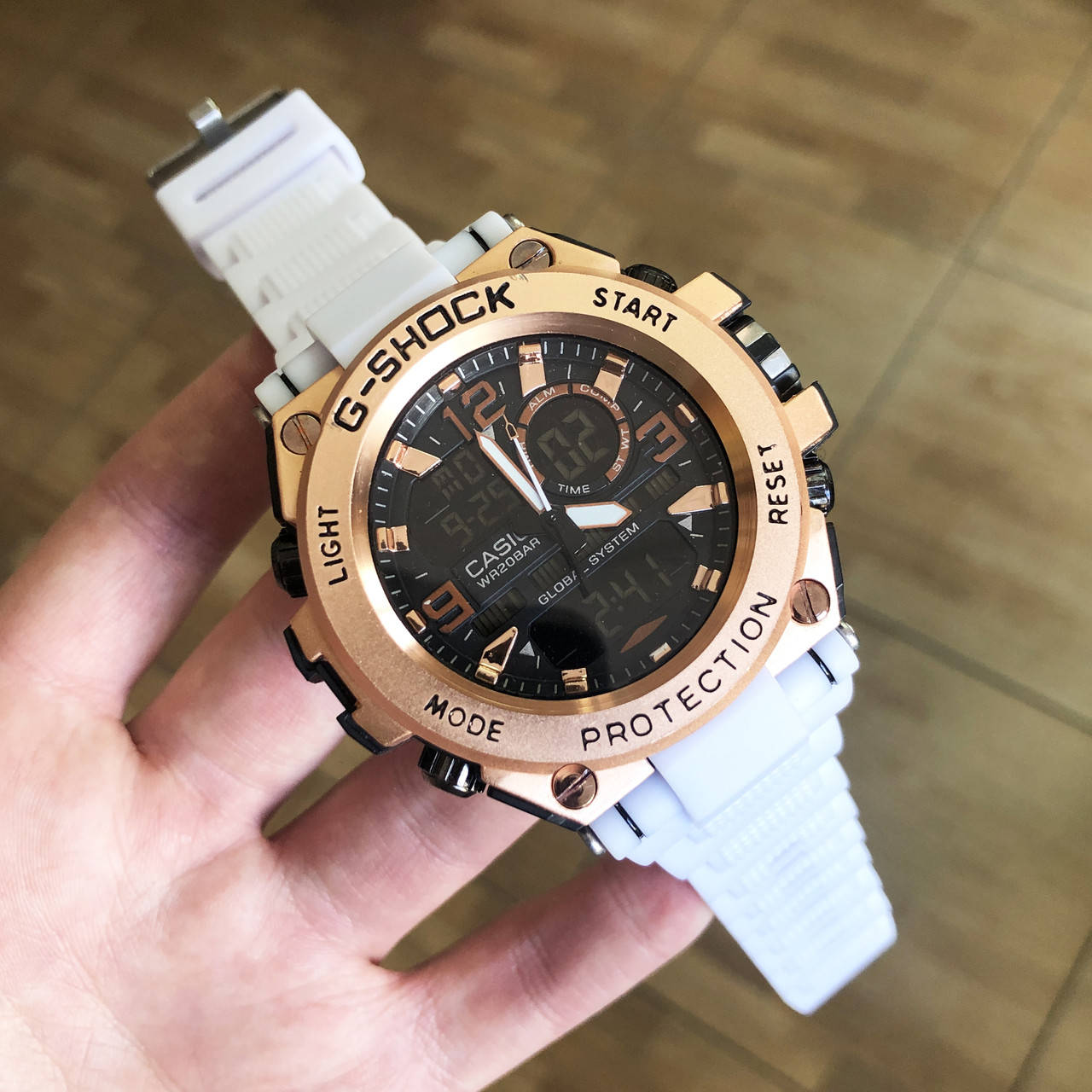 

Мужские и Женские часы Casio G-Shock GLG-1000 Касио Джи Шок ГЛГ 1000 белые