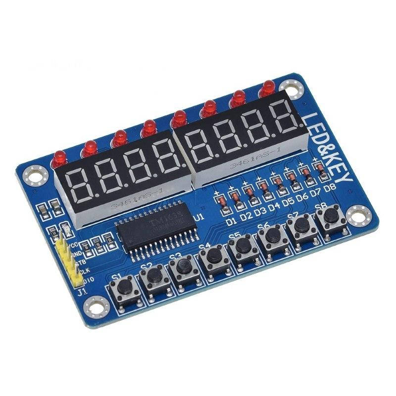 

Модуль ARDUINO индикатор с кнопками и светодиодами TM1638