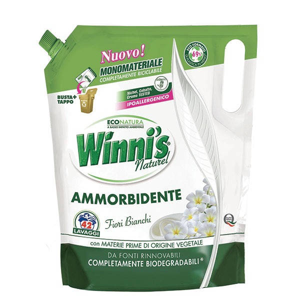 

Гипоаллергенный ополаскиватель для стирки Madel Winni's Ammorbidente Ecoformato Fiori Bianchi 1470 ml