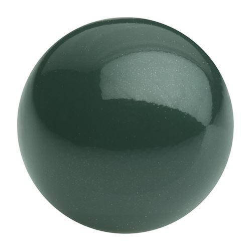 

Жемчуг капли Preciosa (Чехия) 10х6 мм Malachite, Белый