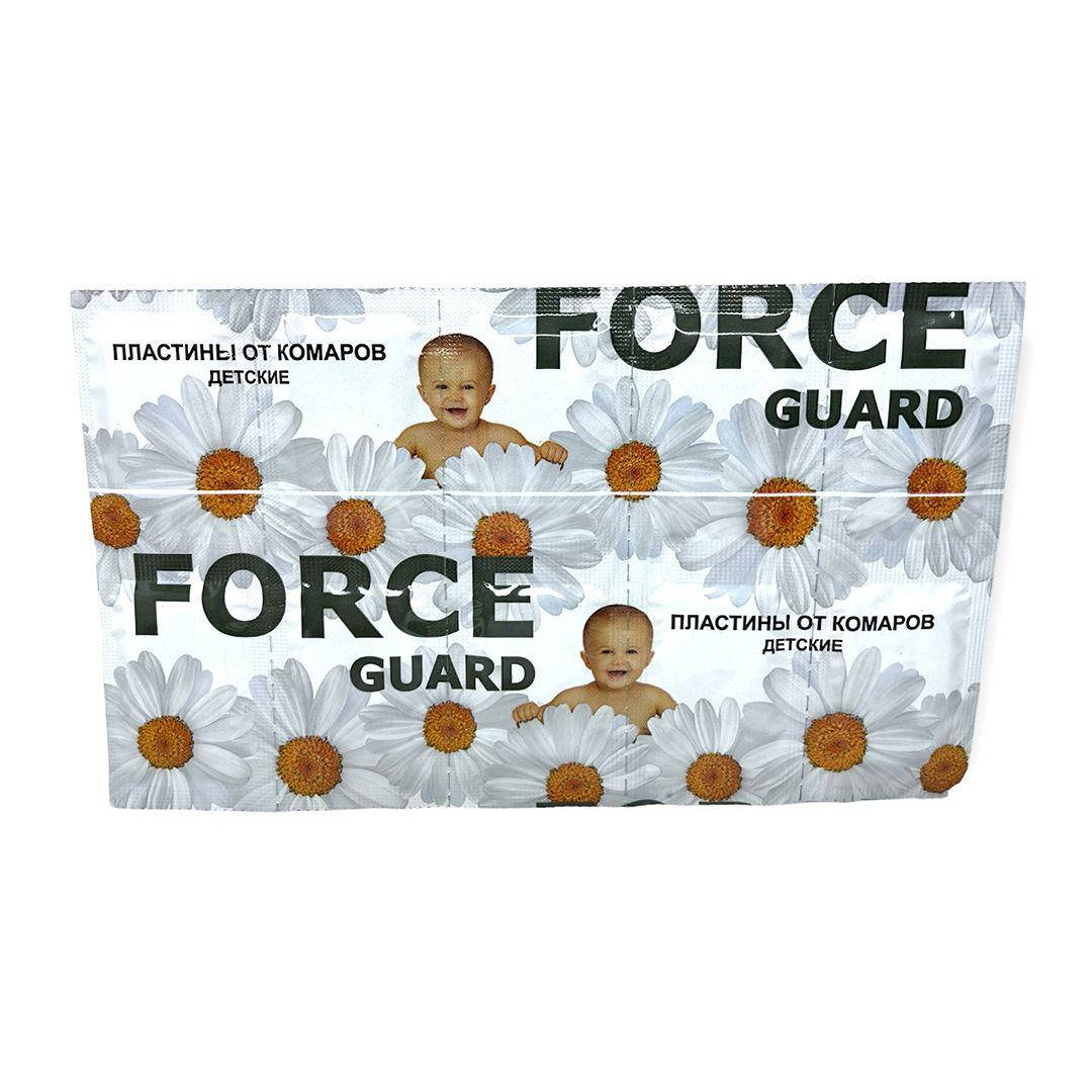 

Пластина Force guard от комаров детские с ромашкой 10 таблеток