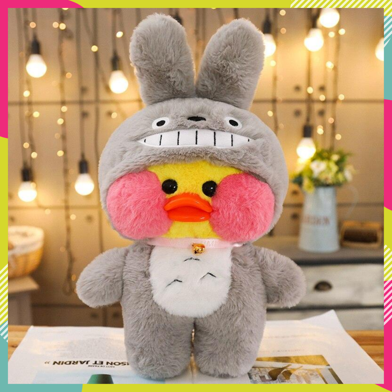 

Уточка мягкая игрушка Cafe mimi утки Лалафанфан из тик ток 30 см оригинал lalafanfan duck в кигуруми Тоторо, Желтый