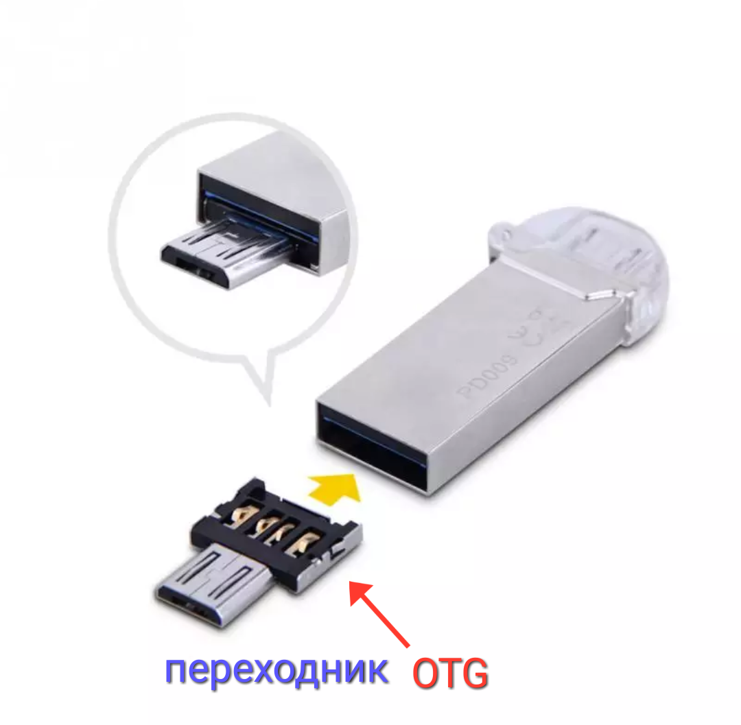

OTG переходник USB - MicroUSB