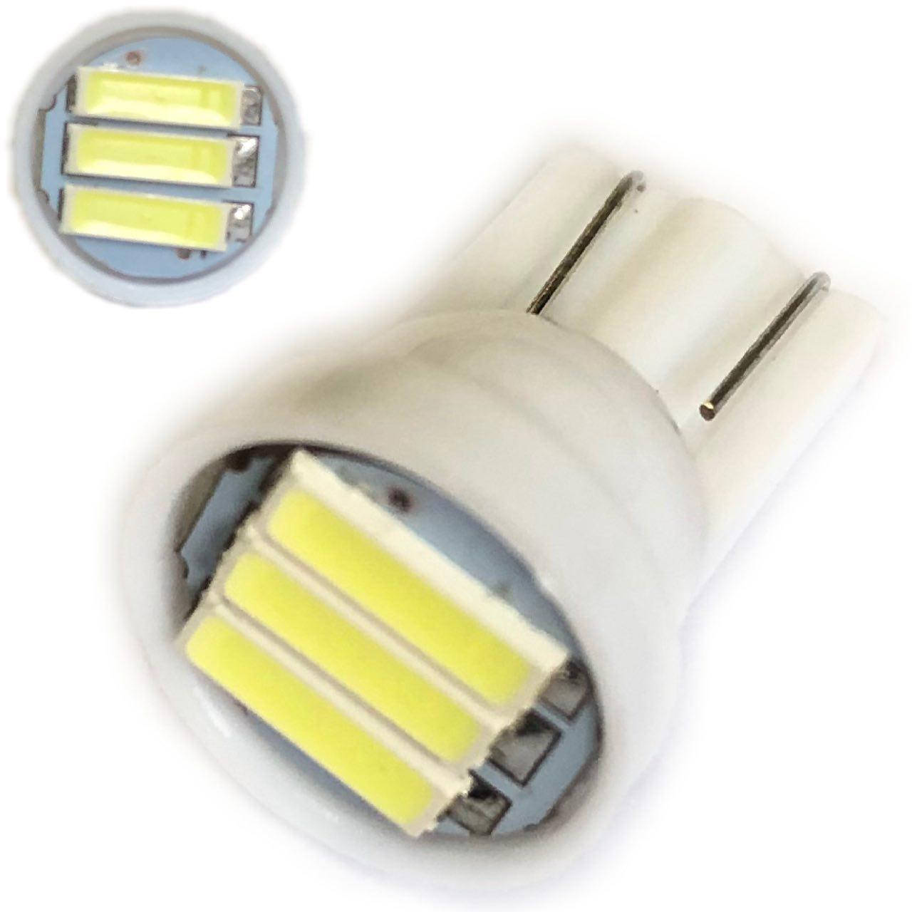 

Лампа LED 12V T10 (W5W) 3SMD 7020 115Lm БЕЛЫЙ