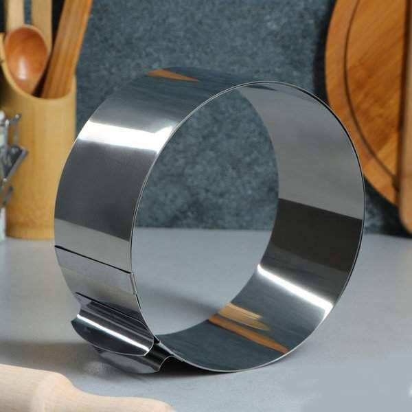 

Кольцо для выпечки, раздвижное h80 Диаметр от 16 до 30 см