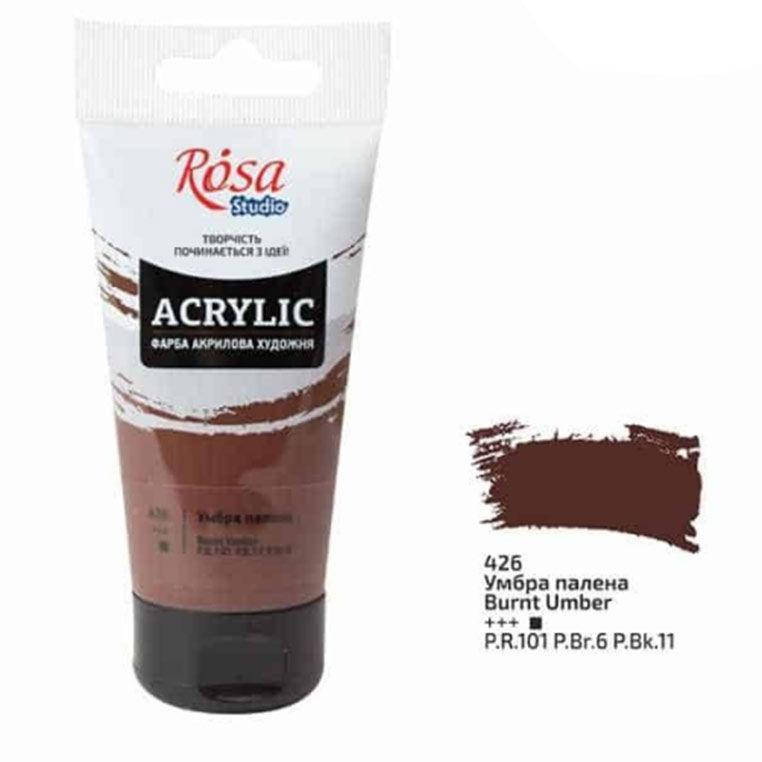 

Краска акриловая Rosa Studio 75мл 322414**_умбра жженая (32241426)